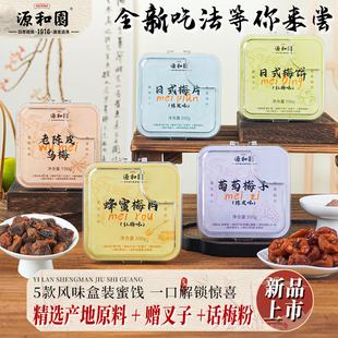 源和园蜂蜜梅肉老陈皮乌梅葡萄梅子日式梅片梅饼蜜饯果脯酸甜零食