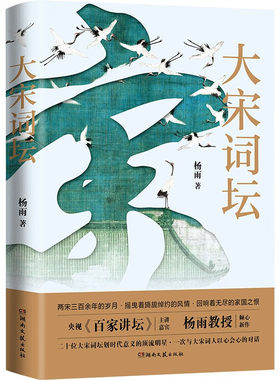 大宋词坛 百家讲坛中国诗词大会杨雨新作 苏轼欧阳修晏殊李煜柳永等二十名宋代有名词人中国古典文学诗歌畅销书新华正版书籍