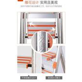 高档新品 创步不锈钢家用q折叠梯子铝合金加厚人字梯室内便携多功
