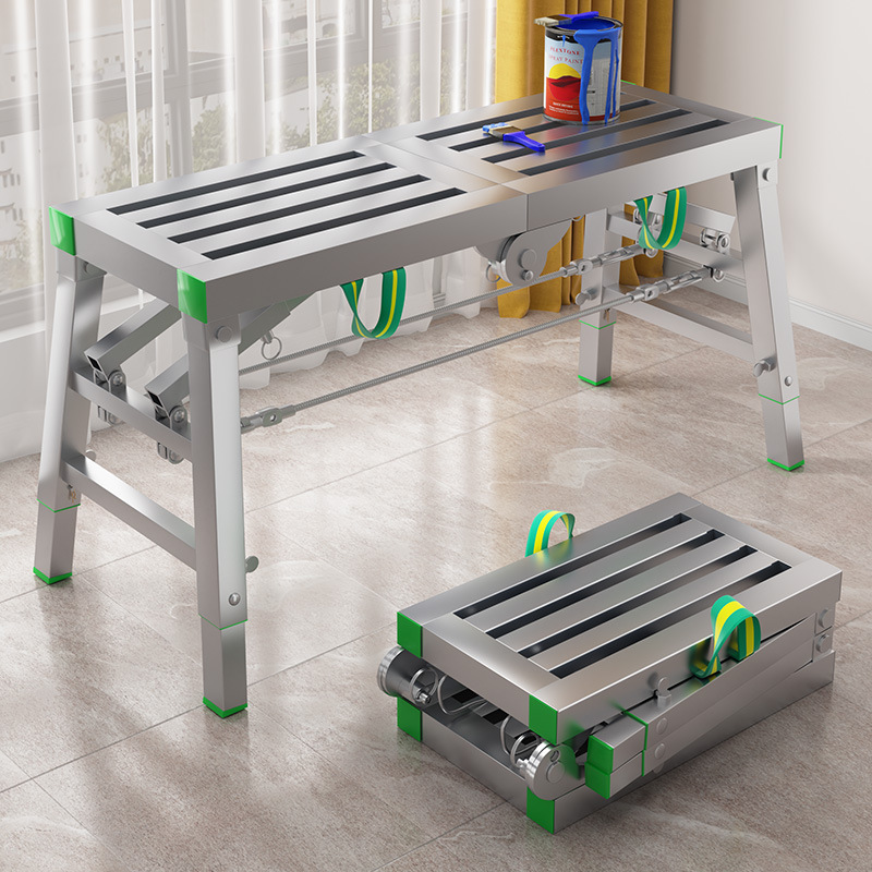 马凳折叠加厚加高脚手架刮腻子马镫升降工程梯装修施工特厚赵之李