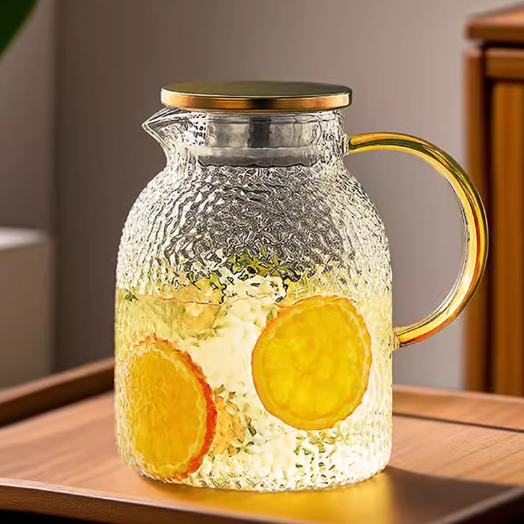 水壶冷水壶玻璃储水耐高温开水凉水壶家用食品级凉水杯大容量泡茶