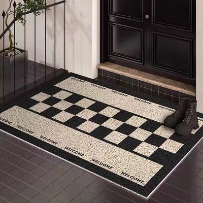 现代简约入户门地垫丝圈门垫进门脚垫玄关家用垫子门内门外防滑垫