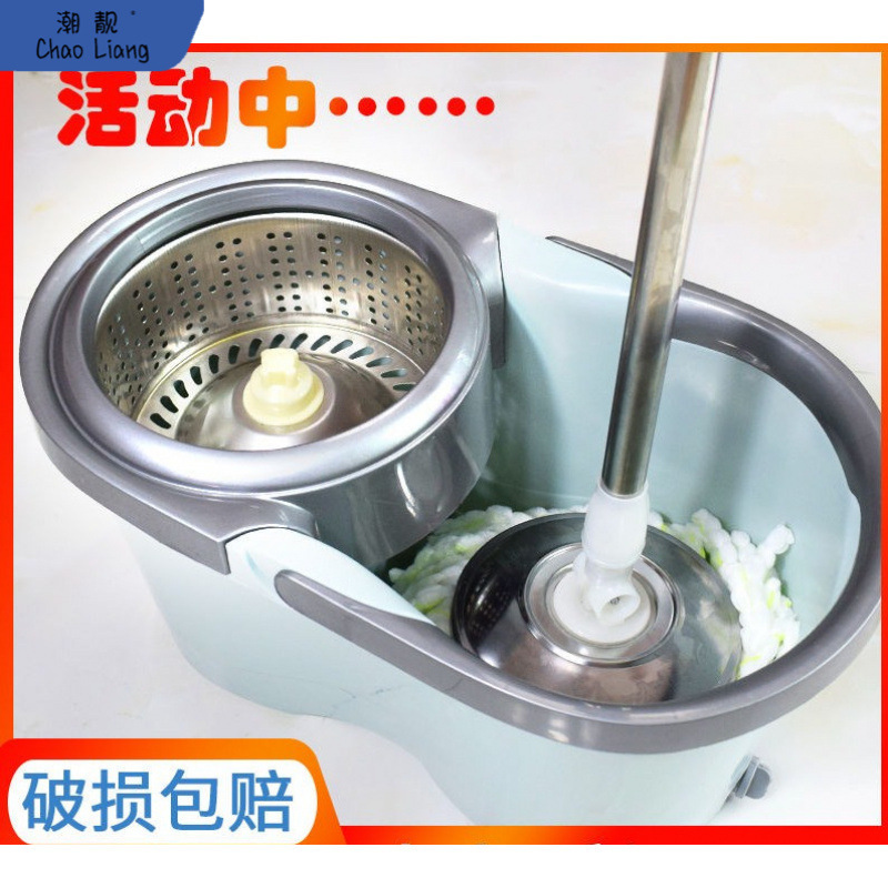 加厚拖把旋转拖把桶懒人甩干免手洗拖地拖把墩布拖布桶家用其包邮