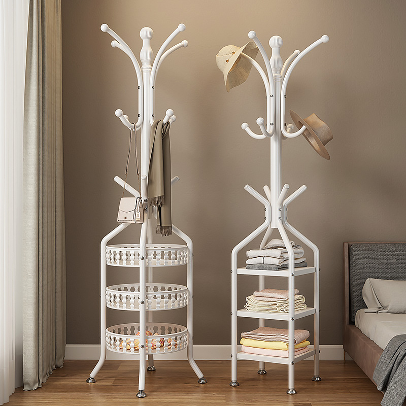 衣帽架落地式卧室挂衣架家用客厅房间立式简约衣服衣物置物的架子