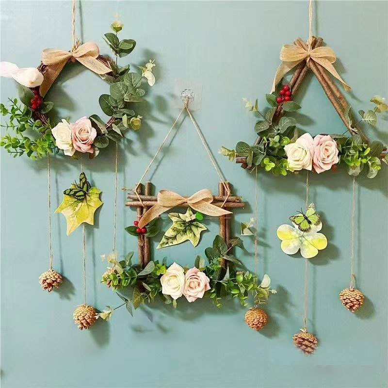 装饰墙上挂件墙壁壁挂客厅房间挂墙墙饰壁饰室内饰品创意家居绢花