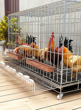 鸡笼子家用养鸡笼大号大号自动清粪折叠养殖笼鸡舍铁丝网鸭鹅笼钰