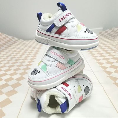 新款保暖防掉叫叫鞋1男女宝宝冬天棉鞋0~2岁婴幼儿防水软底学步鞋