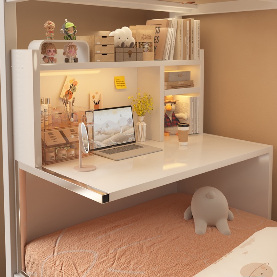 宿舍床上桌电脑桌上下铺悬空床桌可装床帘小桌子寝室桌板简约改造