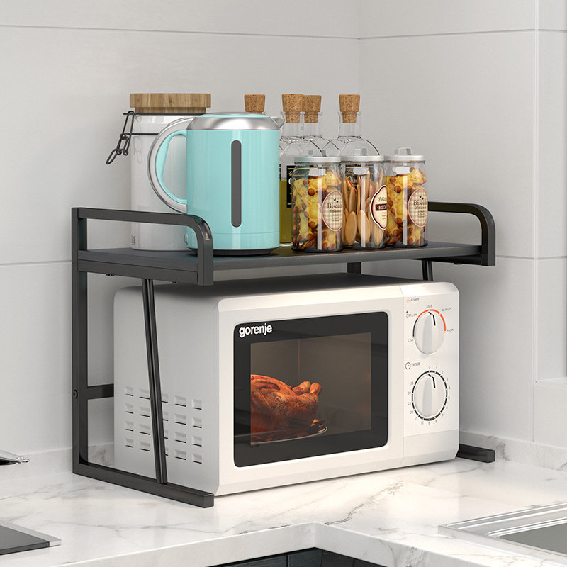 速发煲房微波炉架子烤箱调料锅纳置物架桌面台面双层电饭厨收分层,厨房/烹饪用具,微波炉置物架,淘宝优惠券,粉丝福利购,淘宝优惠卷
