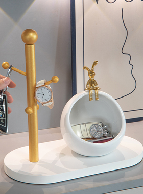 速发客厅户入鞋柜玄关收纳摆件进门口饰物架高级感家居装置品