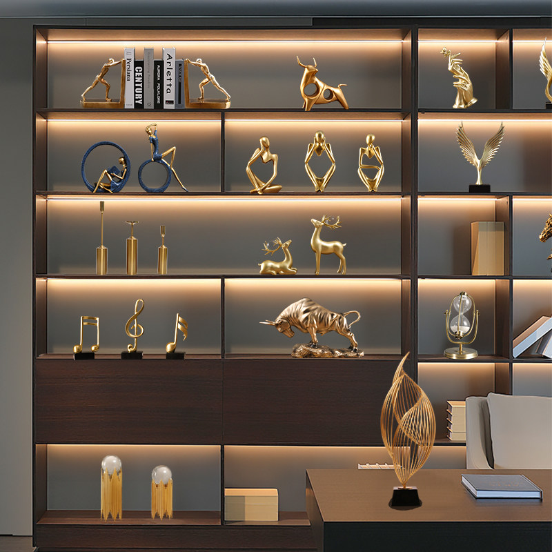 速发导档领高办公室摆件轻奢老板桌面客厅玄关酒柜装饰品高端大气