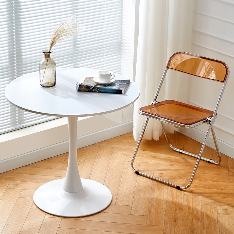 速发圆谈子白桌休闲奶茶咖啡店洽桌接待郁金香风台小圆色椅,住宅家具,板木餐桌,淘宝优惠券,粉丝福利购,淘宝优惠卷