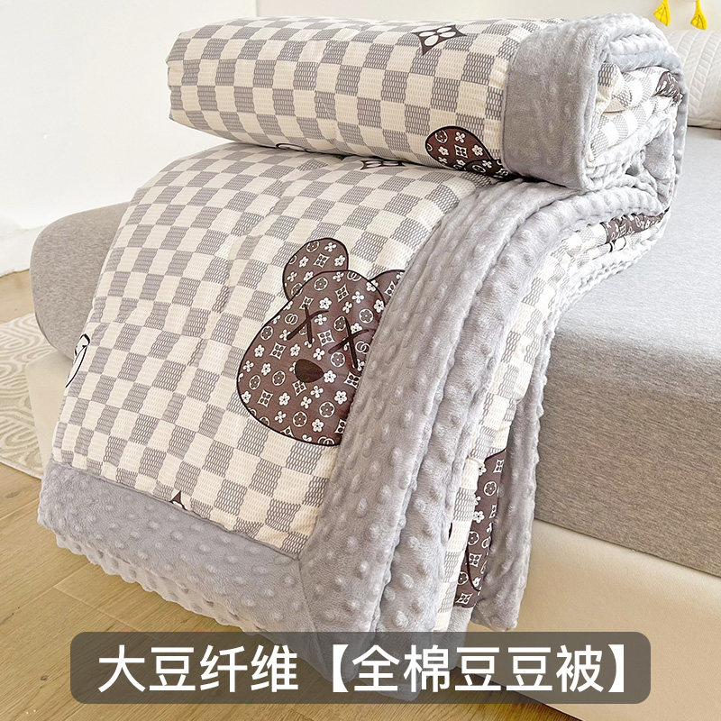 速发全棉纯棉被子四季通用人机洗单儿学生宿舍可童夏凉被空调被芯