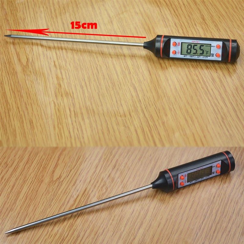 速发厨房油温计烧烤烘焙度黑电子温测计温度笔TP101 温白