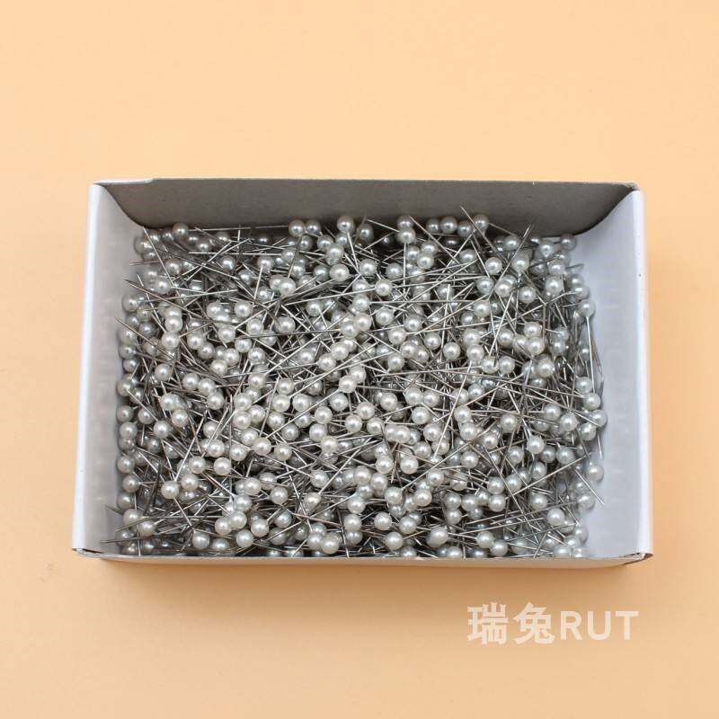 速发白色珠光针针手工固定针大头针服装辅料缝纫工具珠针26mm