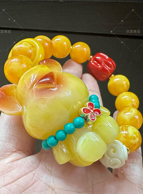 新款大暴力熊设计款手串时尚个性夸张大熊手串46×35×30男女手链