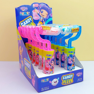 滚筒刷糖果果乐滚滚糖草莓味蓝莓味棒棒糖水果味酸粉流质糖果批发