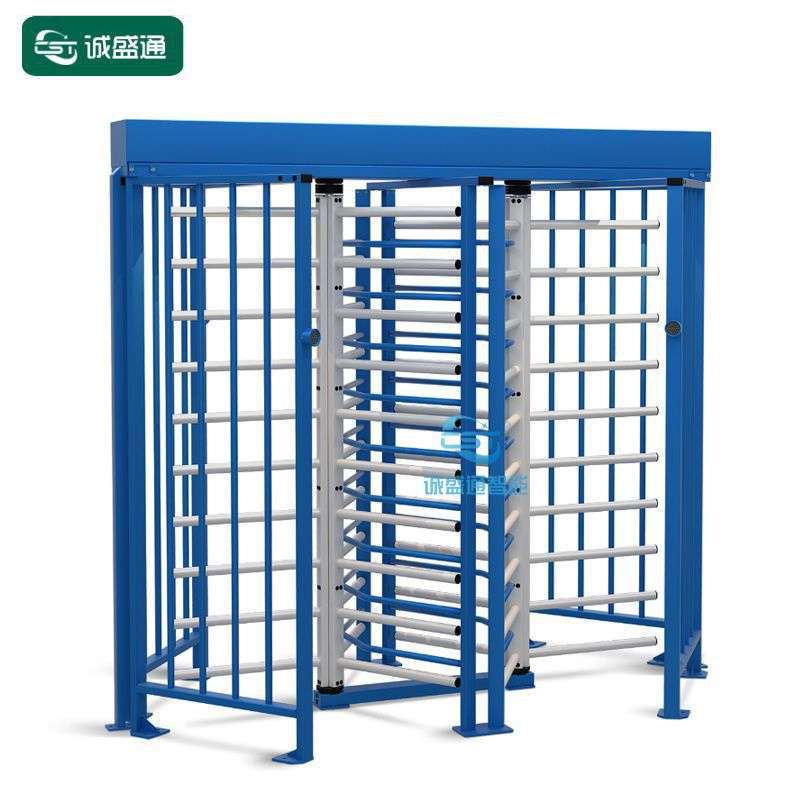体育场扫码入场全高转闸共享体育公园无人值守人脸识别十字转闸门
