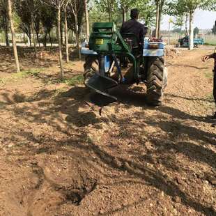 多功能挖坑机双螺旋钻头树坑机后置式打眼地钻机15-100直径