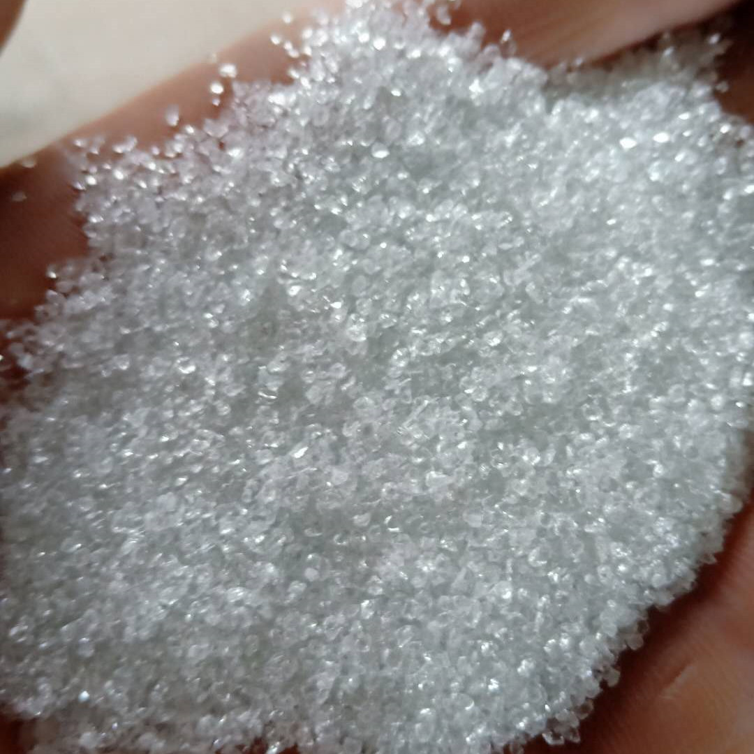 恒聚厂家供应 玻璃砂 透明砂 压板用玻璃砂 喷砂除锈用 耐磨材料