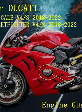 适用杜卡迪PANIGALEV4街霸V4V4S改装边盖发动机保护盖引擎盖