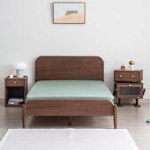 北美黑胡桃木儿童床实木男女孩单人床1.2米1.35原木次卧北欧家具