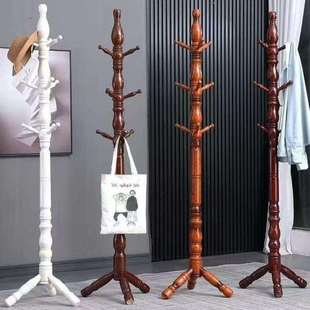 简约现代实木落地衣架客厅卧室单杆直挂配件新中式源工厂一件