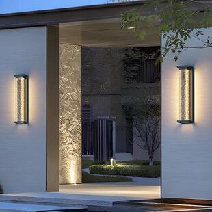 庭院户外壁灯门厅柱子壁灯入户门壁灯太阳能长条灯门庭柱装饰灯