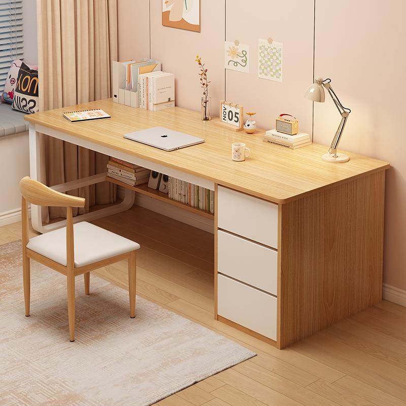 电脑桌台式家用带抽屉书桌桌椅组合简约现代卧室学生学习桌办公桌