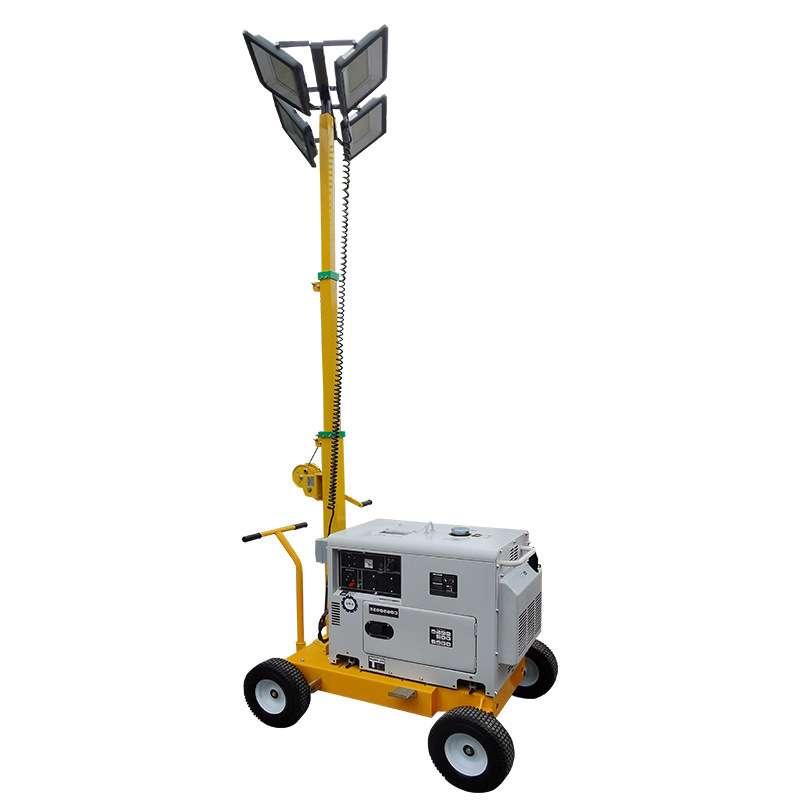 手摇移动升降抢险救灾夜间施工应急照明车灯塔Flood prevention