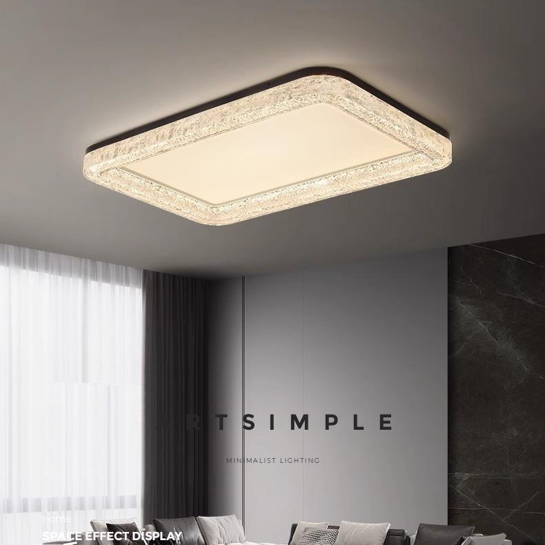 意式极简约风格高档树脂全光谱护眼家居客餐厅卧室智能全铜吸顶灯