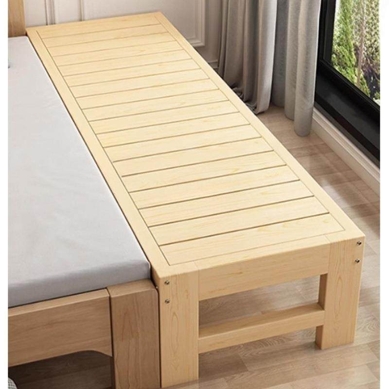 拼接实木床加宽床边儿童床带护栏侧边大人单人小床婴儿床拼接大床