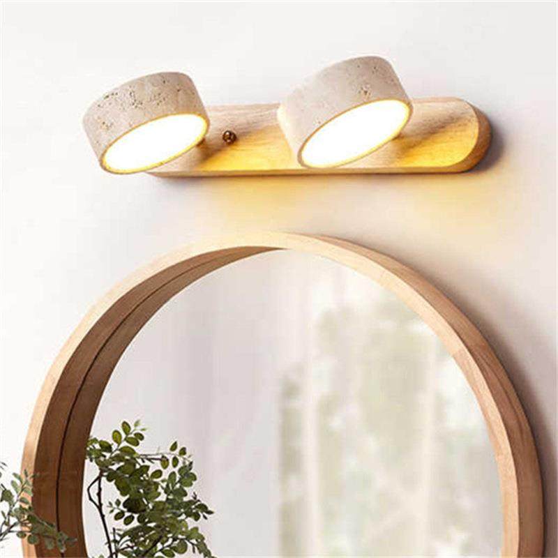 中式复古简约照画壁灯梳妆台卫生间洗漱台镜前灯黄洞石胡桃木壁灯,收纳整理,烫衣板及配件,淘宝优惠券,粉丝福利购,淘宝优惠卷