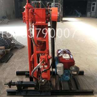 立式50地质勘探钻机便携式岩心取样设备石头取芯打爆渣孔灌浆孔