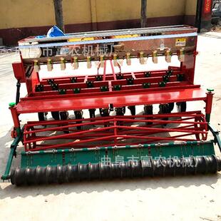 富农2018新款小麦播种机14行带镇压施肥精量播种机株行距可调
