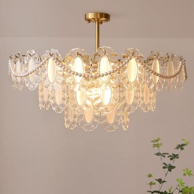 2024年新款法式轻奢水晶吊灯后现代主卧室客厅餐厅灯简约网红灯具