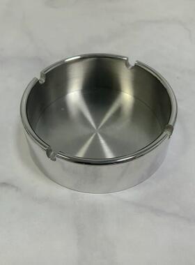 实心304办不面锈钢烟灰TSJ缸时实用礼尚物茶几烟盅个性家用公桌饰