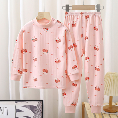 一件代秋婴儿秋衣秋裤套装宝宝秋衣裤男女童a类纯棉儿童秋衣