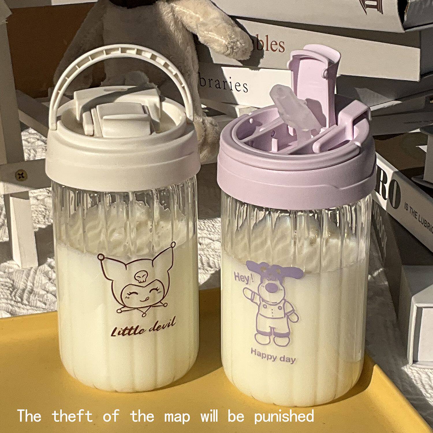 水杯女学生高颜值玻璃杯