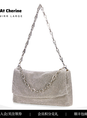 MIRR大号包包满钻腋下包女款手提新款轻奢小众单肩女士小挎包