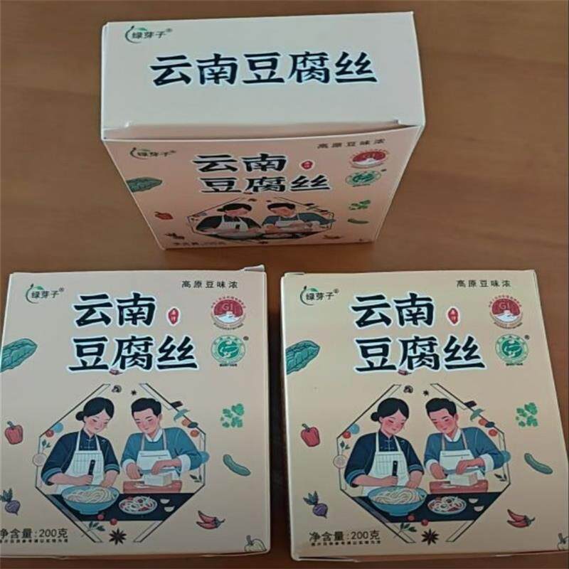 -地标美食云南豆腐丝头茬原汁豆丝传统手工造2倍泡发量200g/盒