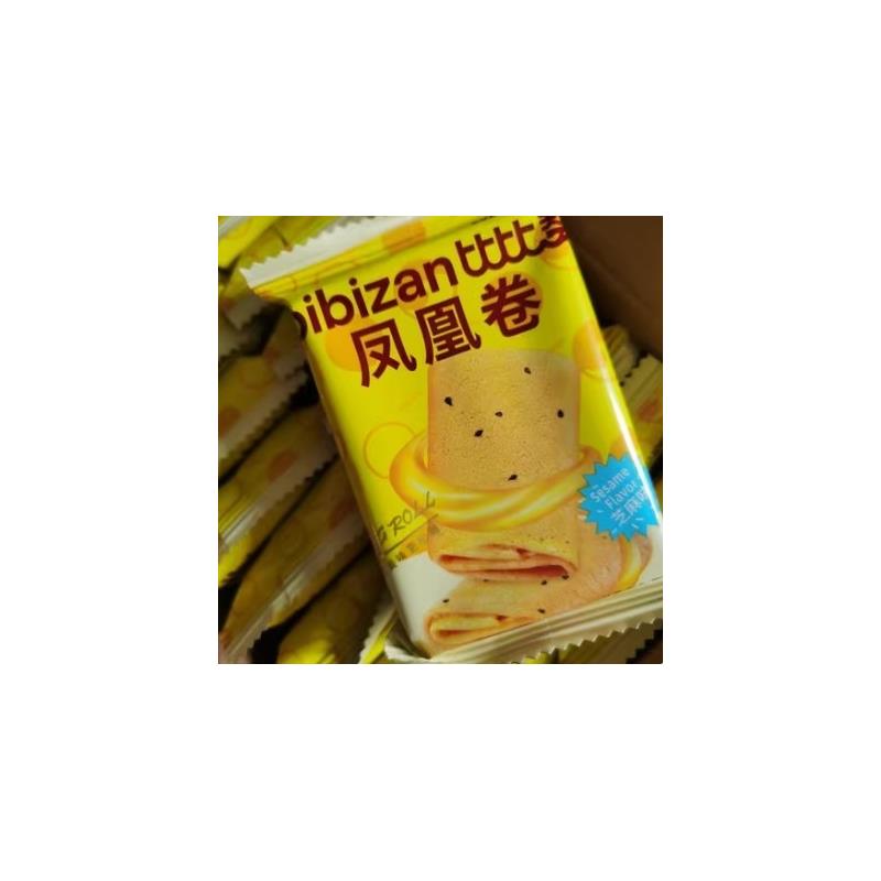 /比比赞凤凰卷鸡蛋卷办公室零食品小吃夹心饼干整箱休闲散装多口