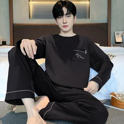 可外穿男士睡衣男款春秋季长袖大码纯棉2025新款春夏天男生家居服