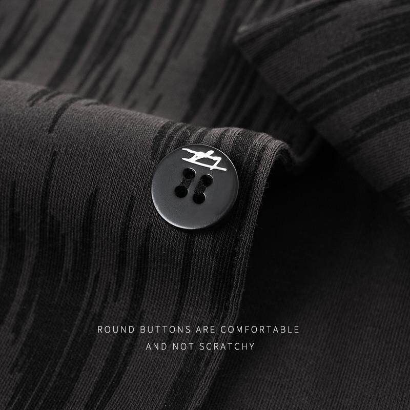 睡衣男纯棉春秋季长袖2026新款高级纯色男士家居服套装男款可外穿