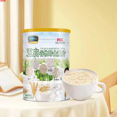 万嘉时刻五白谷物麦片即食麦片即食高纤营代餐膳食纤维早餐代餐