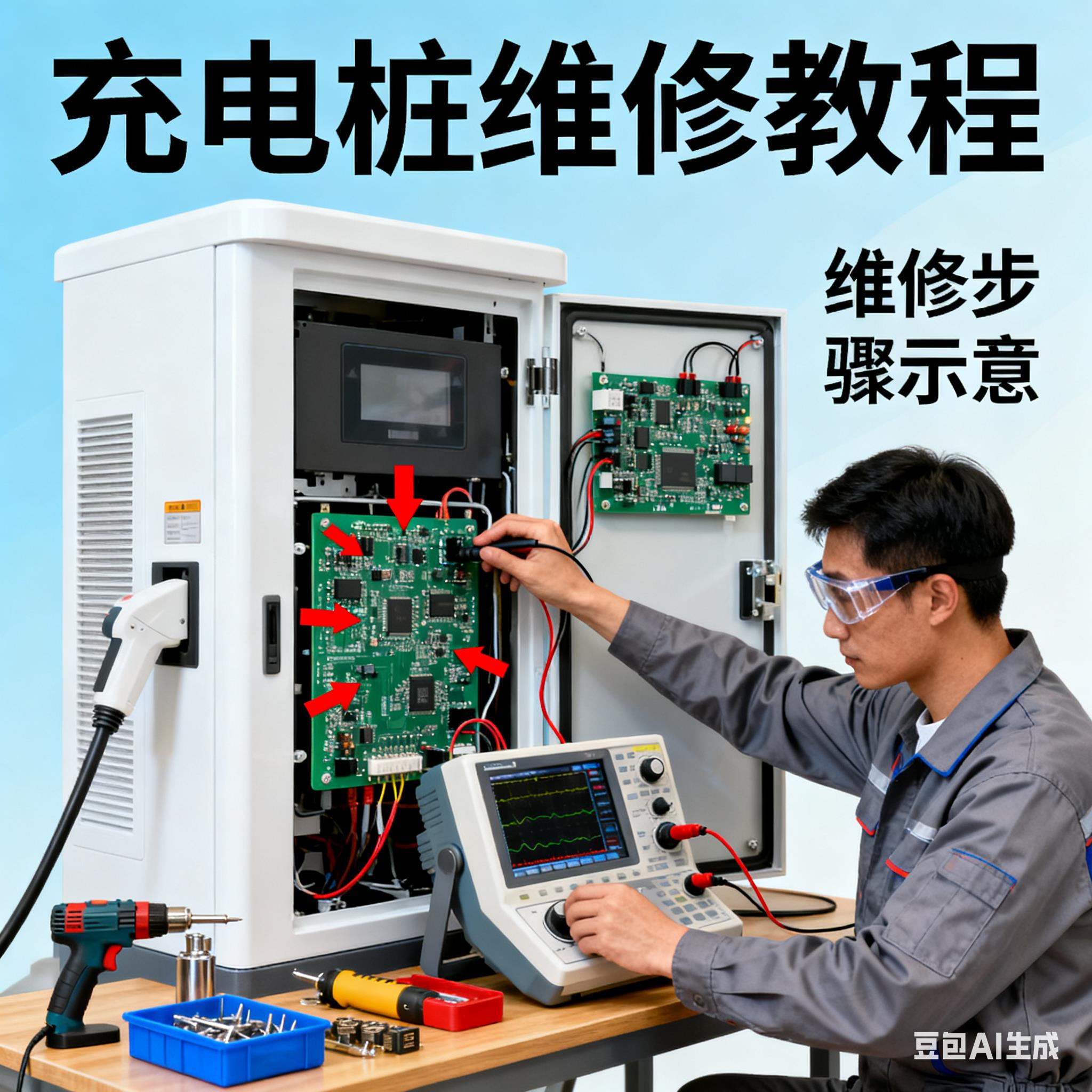 2025充电桩问题分析维修教程视频电动汽车充电桩常见维修解决方案