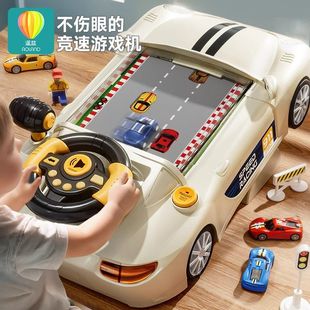 儿童赛车闯关大冒险游戏机玩具3岁6男女孩7模拟开小汽车5益智4三9