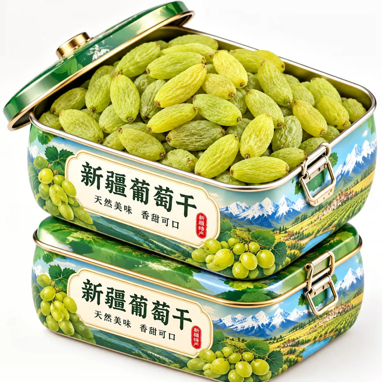 正宗特级葡萄干新疆特级超大绿香妃优质免洗吐鲁番特产官方旗舰店