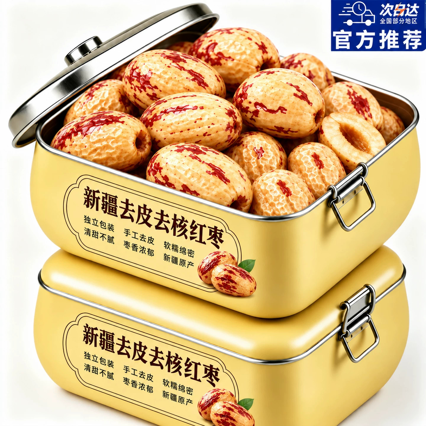 新疆去皮去核红枣特产灰枣免洗即食煲汤泡茶大枣无核脱皮休闲零食