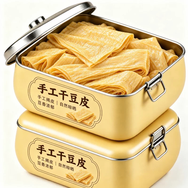 云南纯手工干豆皮头层干货豆筋无盐粒油豆皮千张兰花串火锅凉拌菜